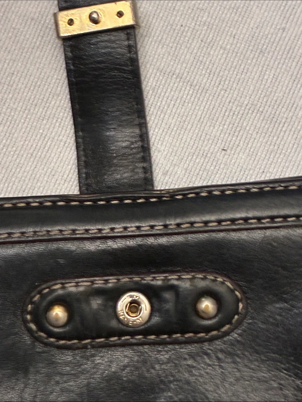 Michael Kors Black Leather Wallet with Gold Hardware